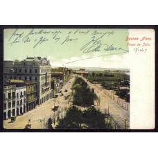 CIUDAD DE BUENOS AIRES PASEO DE JULIO ANTIGUA TARJETA POSTAL LINDA